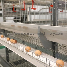 Q235 मुर्गियाँ बिछाने के लिए स्टील स्वत: पोल्ट्री फार्म उपकरण चिकन परत पिंजरों